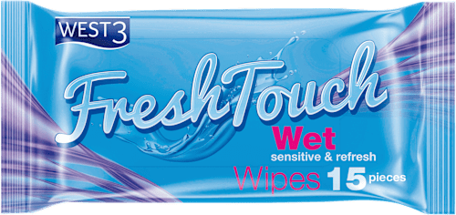 Fresh Touch univerzalne vlažne maramice WEST 3