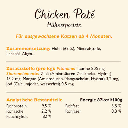 Nassfutter Katze mit Huhn, smooth paté LILY'S KITCHEN