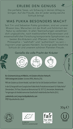 Grüner Tee mit Matcha pukka