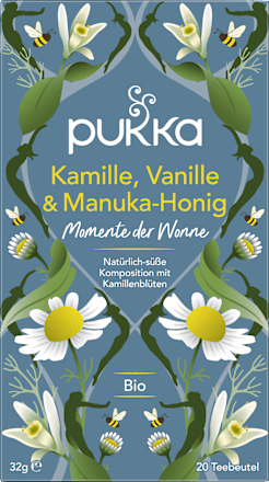 Kräutertee Kamille, Vanille & Manuka-Honig (20x1,6g) pukka
