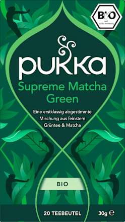 Grüner Tee mit Matcha pukka