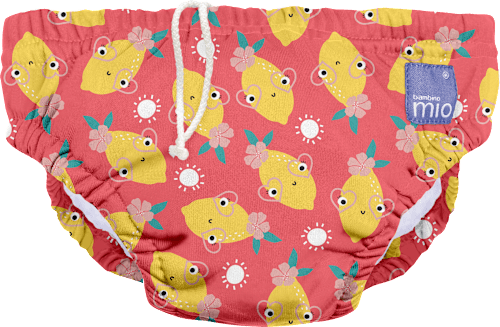 Schwimmwindel wiederverwendbar, Motiv Zitrone, Gr. M, 6-12 Monate Bambino Mio