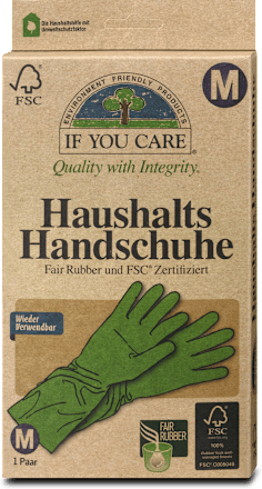 Haushalts-Handschuhe Mittel (1 Paar) IF YOU CARE