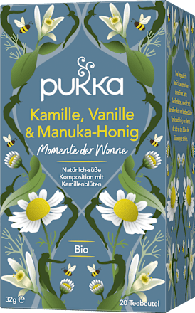 Kräutertee Kamille, Vanille & Manuka-Honig (20x1,6g) pukka
