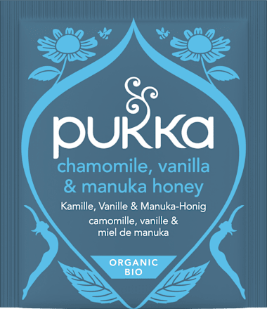 Kräutertee Kamille, Vanille & Manuka-Honig (20 Beutel) pukka