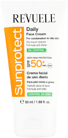 Dnevna krema za lice, za zaštitu od sunca, SPF 50+  REVUELE