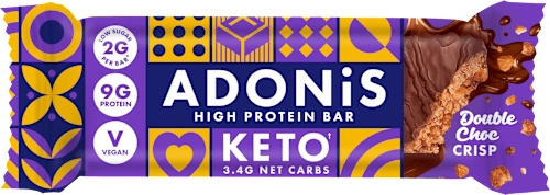 Proteinriegel, Double Choc Crisp, High Protein ADONIS