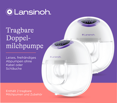 Doppelmilchpumpe tragbar Lansinoh
