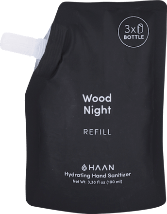 Hydratačná dezinfekcia na ruky Wood Night, náhradná náplň HAAN