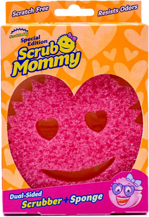 Abrazívna hubka Scrub Mommy Heart  Scrub Daddy