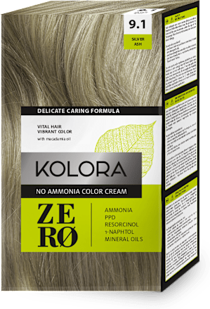 Боя за коса без амоняк - Nr. 9.1 Silver Ash KOLORA ZERO