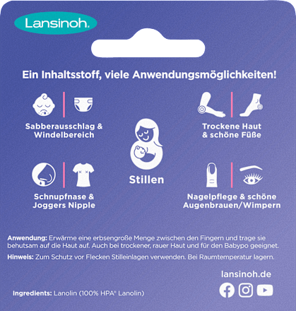 Brustwarzensalbe Lanolin Lansinoh