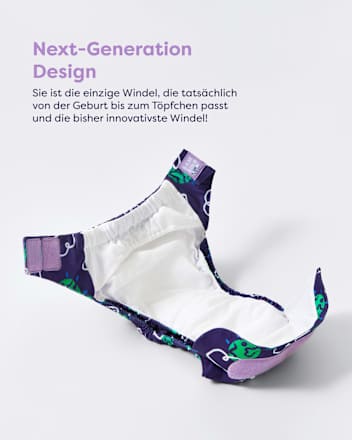 Stoffwindel wiederverwendbar, Motiv Giraffe Bambino Mio