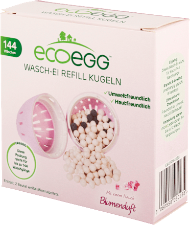 Waschei mit Blumenduft Refill Kugeln Nachfüllpack Ecoegg