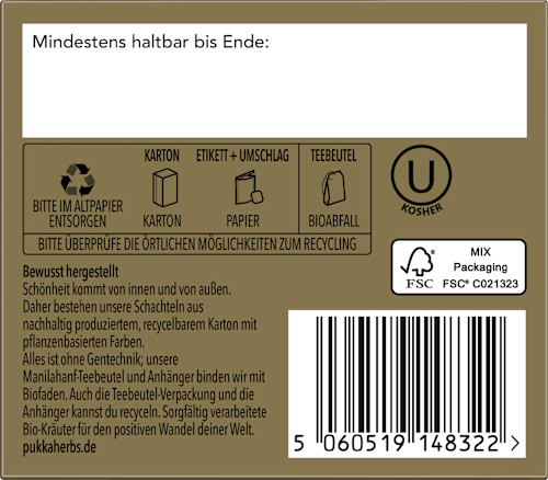 Kräutertee "Winterfreude" mit Ingwer, Rooibos, Orange & Sternanis (20 Beutel) pukka