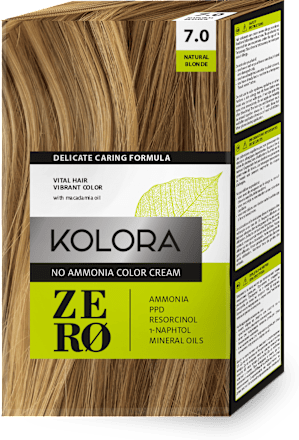 Боя за коса без амоняк - Nr. 7.0 Natural Blonde KOLORA ZERO