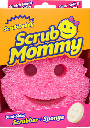 Burete de vase roz Scrub Daddy