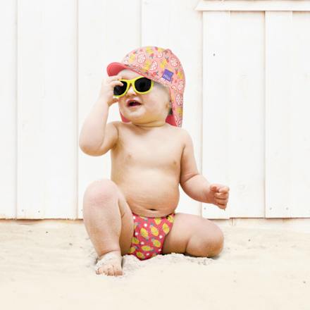 Wiederverwendbare Schwimmwindel Zappelige Zitrone XL (2+ Jahre) Bambino Mio