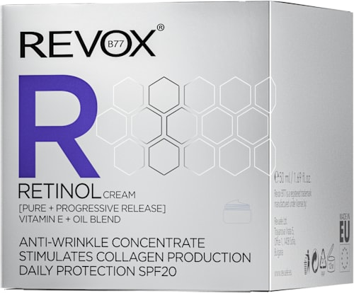 Arckrém retinollal (A-vitamin), E-vitaminnal, argánolajjal és fényvédővel  REVOX B77