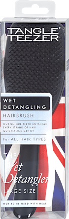 The Wet Detangler große Haarbürste schwarz Tangle Teezer