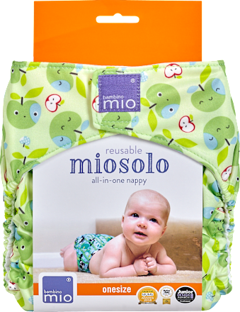 Mosható zsebes pelenka, egyméretes, alma Bambino Mio