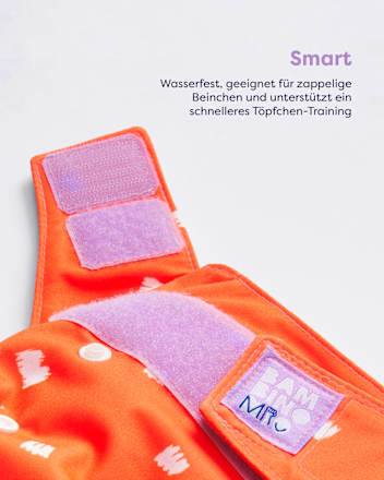 Stoffwindel wiederverwendbar, Motiv Lila-Bäm Bambino Mio