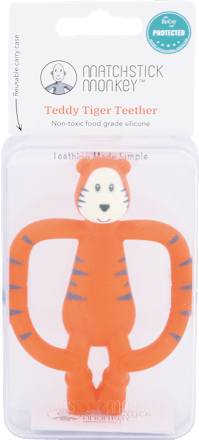 Silikónové hryzadlo, tiger Matchstick Monkey
