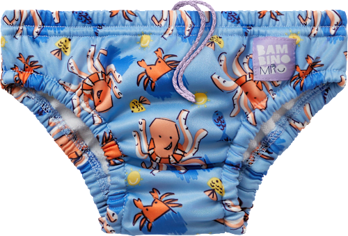 Schwimmwindel wiederverwendbar, Motiv Meerestiere, Gr. XL (2-3 Jahre) Bambino Mio