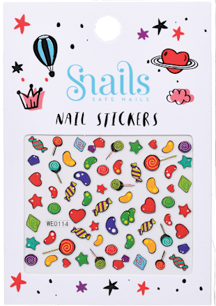 Nalepke za nohte Candy Blast Snails