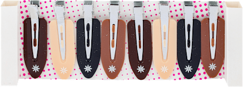Nude No Crease Clips - set šnala za kosu brush works