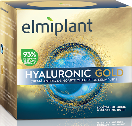Hyaluronic Gold cremă antirid de noapte  Elmiplant