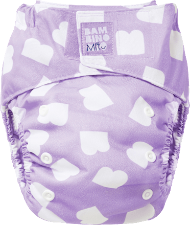 Stoffwindel wiederverwendbar, Lila-Bäm Bambino Mio