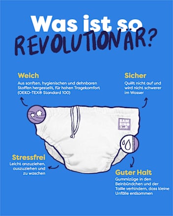 Schwimmwindel wiederverwendbar, Motiv Kraken, Gr. L (1-2 Jahre) Bambino Mio