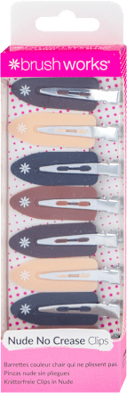 Nude No Crease Clips - set šnala za kosu brush works
