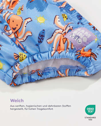 Schwimmwindel wiederverwendbar, Motiv Kraken, Gr. XL (2-3 Jahre) Bambino Mio