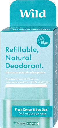 Deodorante stick starter pack Fresh cotton & sea salt Wild