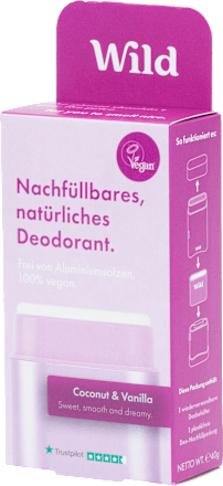 Deostick Coconut und Vanilla nachfüllbar Wild