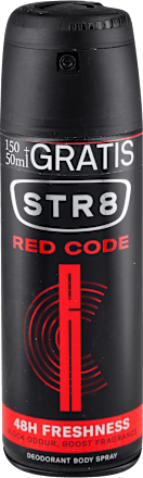  RED CODE dezodorans u spreju, 150+50ml gratis  STR8