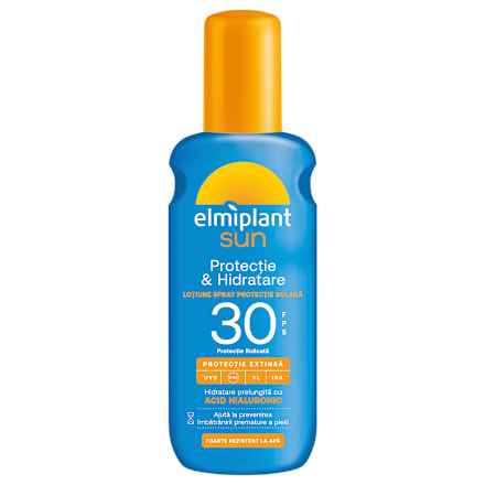 Loțiune spray pentru protecție solară SPF30 Elmiplant