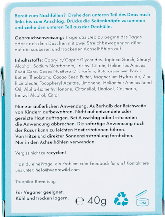 Deostick Fresh Cotton & Sea Salt Nachfüllpack Wild