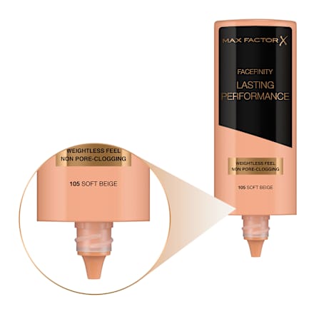 Foundation Facefinity Lasting Performance 105 Soft Beige MAX FACTOR