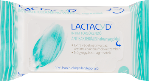 Intim antibakteriális törlőkendő LACTACYD