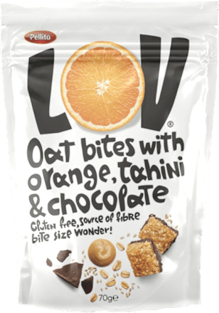 LOV zobeni slatki zalogaji - narandža, tahini i čokolada Pellito