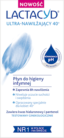 Ultra-Nawilżający 40+ płyn do higieny intymnej LACTACYD