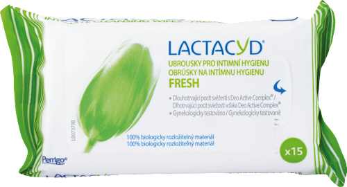 Vlhčené utierky na intímnu hygienu Fresh LACTACYD