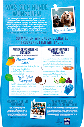 Trockenfutter Hund mit Lachs & roter Beete,  Adult Edgard & Cooper