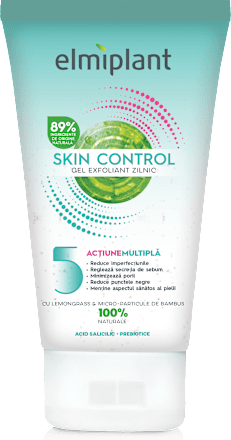 Skin control gel exfoliant zilnic pentru față Elmiplant