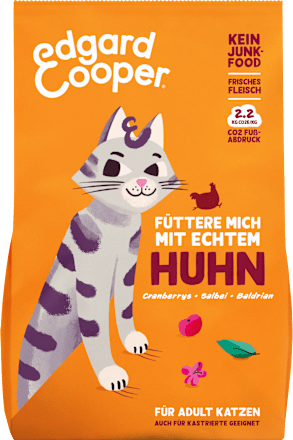 Trockenfutter Katze mit Freilandhuhn & Cranberrys, Adult Edgard & Cooper