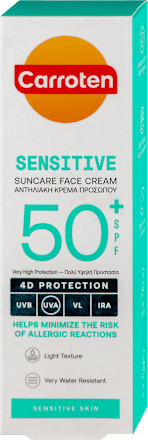 SENSITIVE za zaštitu kože lica od sunca, SPF50+  Carroten