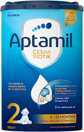 CESAR BIOTIK  2 prelazna mlečna formula za odojčad rođenu carskim rezom, od 6 do 12 meseci Aptamil